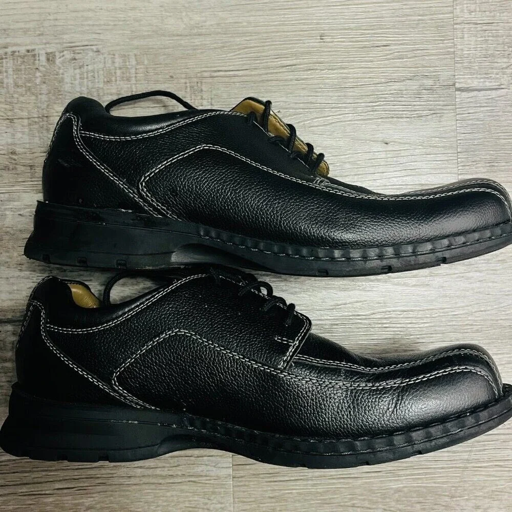 Dockers Black Leather Dress Shoes‎ Oxford Loafers Comfort Walking Men's 10.5